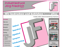 Tablet Screenshot of industriedruck-joerg-friedrich.de